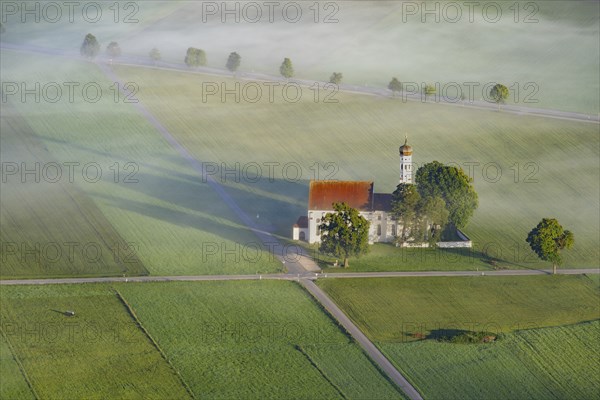 Pilgrimage church of St Coloman, Konigswinkel, Ostallgäu, Allgäu, Bavaria, Germany, Europe