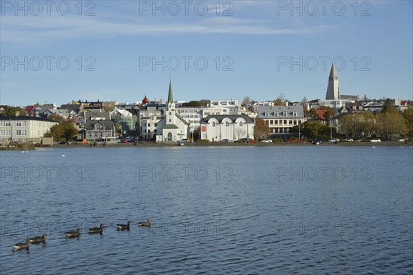 Tjornin, Reykjavik, Island