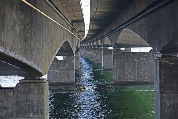Storebaeltsbro Nyborg, Sund Bridge Fyn-Sjaelland, Fyn-Sealand, railway and motorway bridge, Great