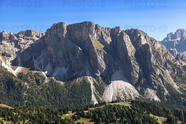 View from the Seceda to the Cir peaks, Val Gardena, South Tyrol