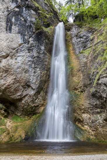 Waterfall in the Plotz Gorge at Rettenbach near Salzburg, Austria, Europe