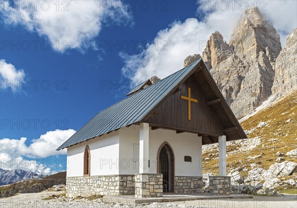Chapel under the Three Peaks, Dolomites, South Tyrol