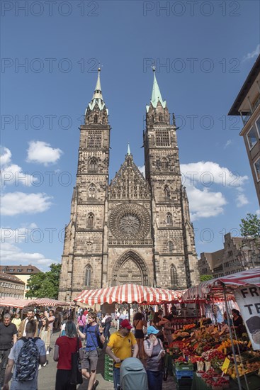 St Lorenz, Gothic church building, completed in 1477, Nuremberg, Middle Franconia, Bavaria,