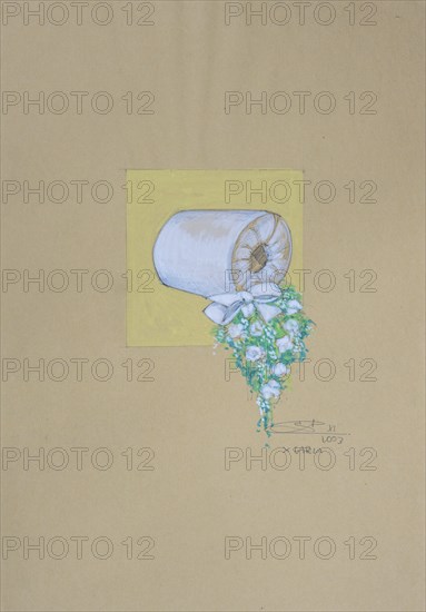 Bouquet of flowers, design floral decoration for wedding, pencil drawing, sketch, mixed media,