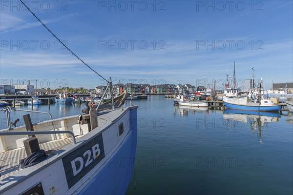 Fishing harbour of Kerteminde, Great Belt, Fyn, Fyn Island, Baltic Sea, Denmark, Europe