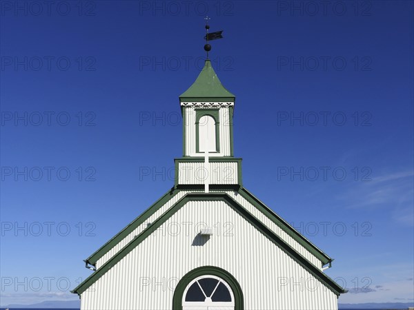Church in Gardur on the Reykjanes Peninsula in Iceland