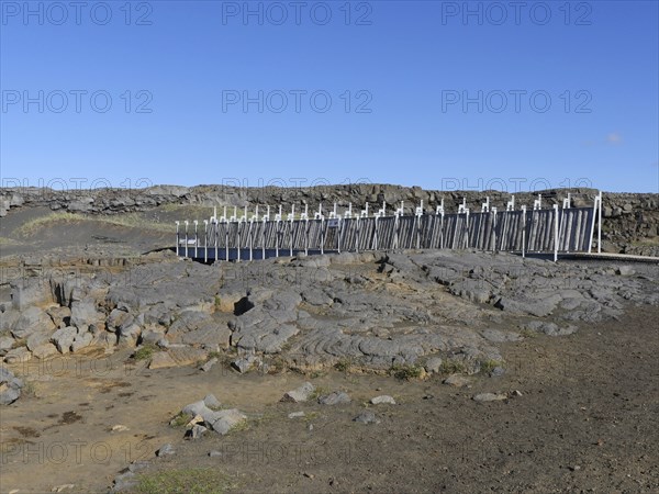 Midlina, bridge between the continents, Reykjanes, Iceland, Europe