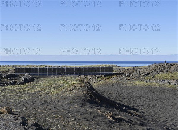Midlina Bridge between the continents, Reykjanes, Iceland, Europe