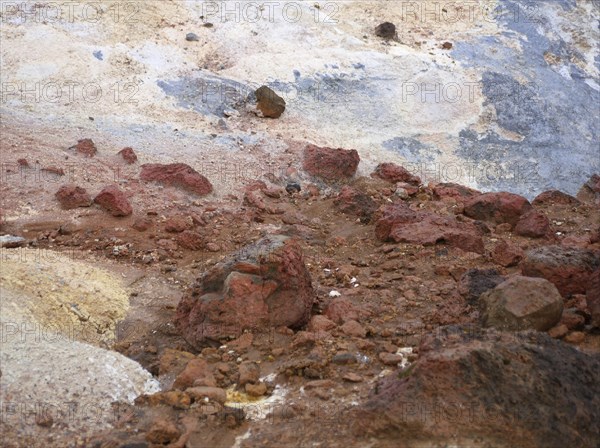 Seltun solfatar field in the Krysuvik volcanic system in the south of the Reykjanes peninsula in