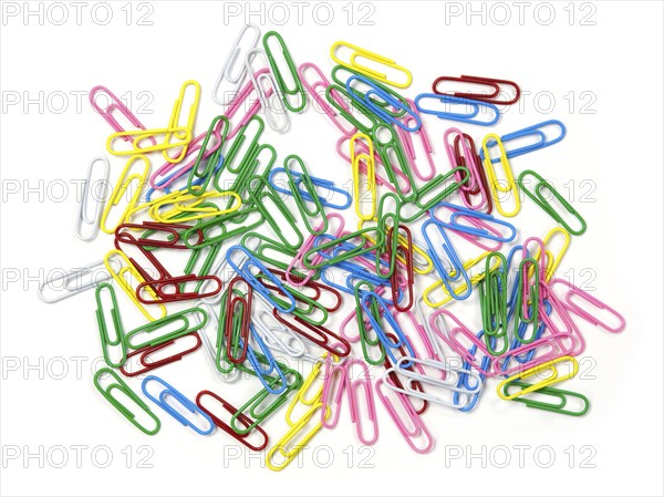 Colourful paper clips