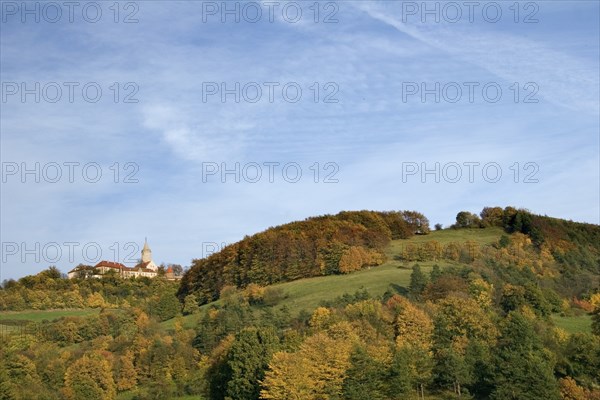 The Leuchtenburg castle near Jena near Kahla in Saaleholzland in autumn