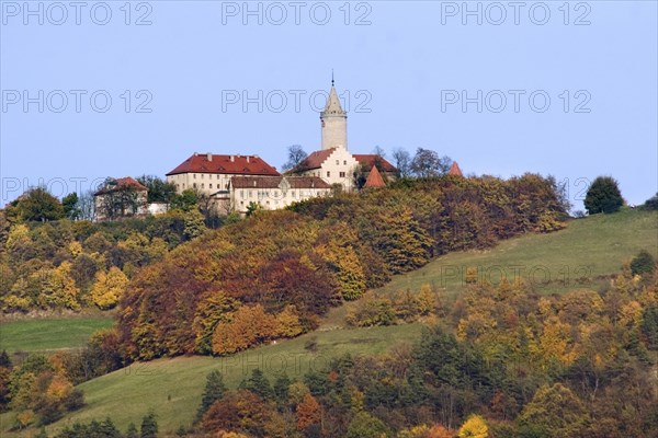 The Leuchtenburg castle near Jena near Kahla in Saaleholzland in autumn