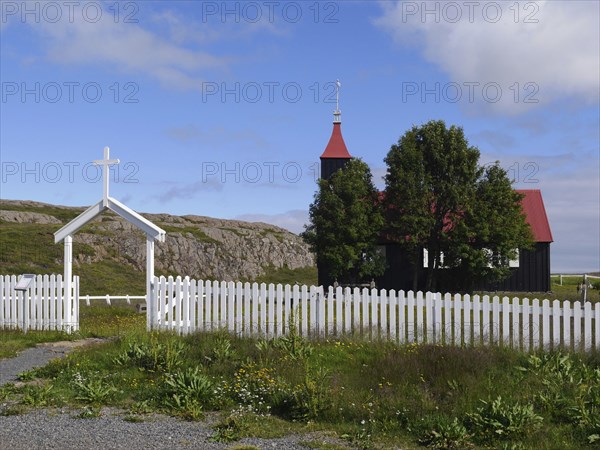 The Kirkjubaerjarkirja church in Iceland
