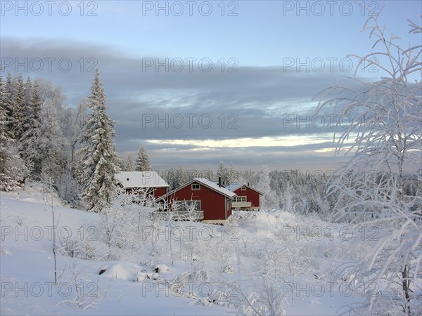 Branäs is a ski resort in Värmland. The cabins are spread out between the pistes and cross-country