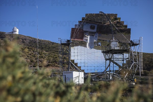 MAGIC Telescope at the Roque de los Muchachos Observatory, ORM, astronomical observatory located in