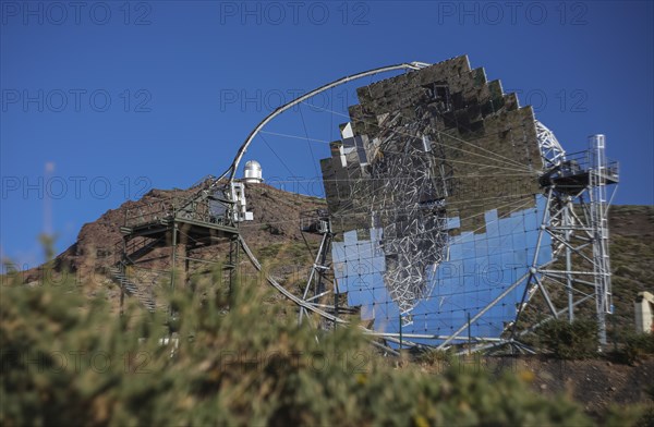 MAGIC Telescope at the Roque de los Muchachos Observatory, ORM, astronomical observatory located in