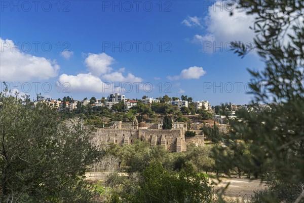 View on the Georgian Monastery of the Cross