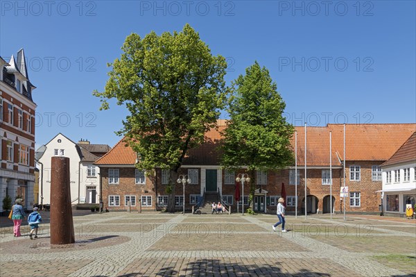 Town Hall, Market Square, Eckernforde, Schleswig-Holstein, Germany, Europe