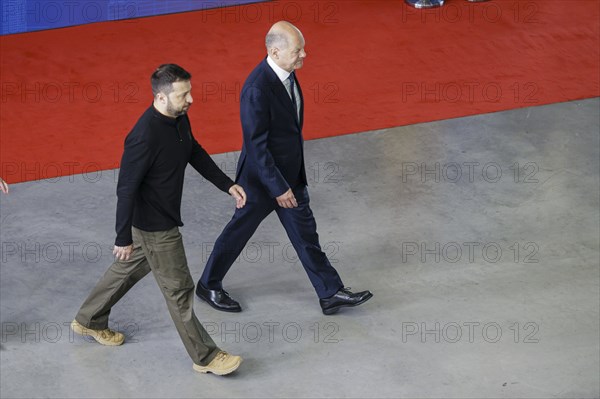 Ukraine Recovery Conference URC. Olaf Scholz (SPD), Federal Chancellor, and the Ukrainian President