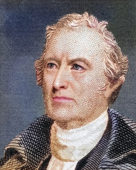 John Trumbull, 1756 to 1843, American artist during the American War of Independence, digitally