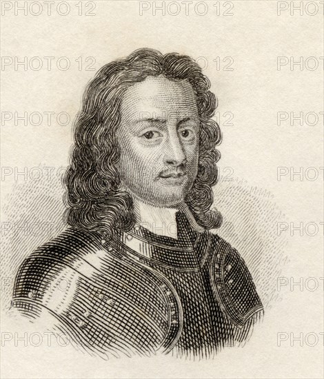 John Hampden 1595 to 1643, English politician, digitally restored reproduction from a 19th century