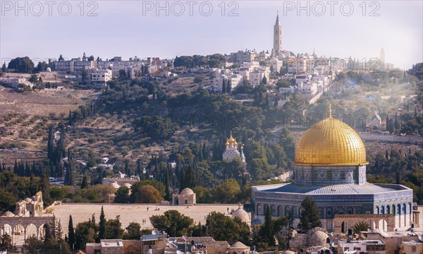 The Dome of the Rock seen from inside the old town