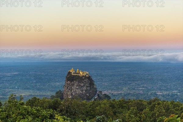 Sunrise at Mount Popa in Mynamar