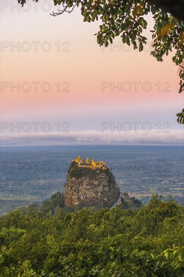 Sunrise at Mount Popa in Mynamar