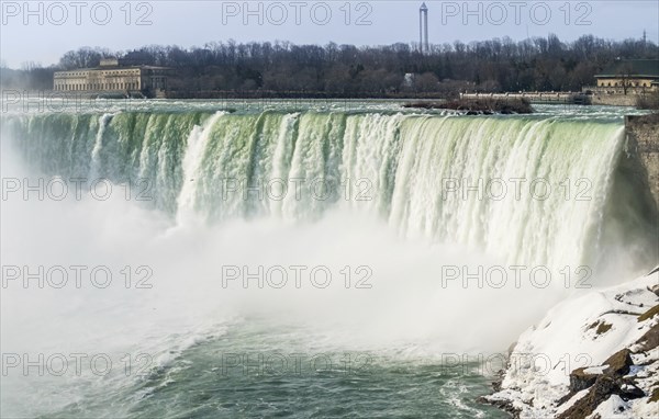 Wide angle shot of the Horseshoe Falls