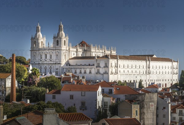 Sao Vicente de Fora Church on a warm autumn day
