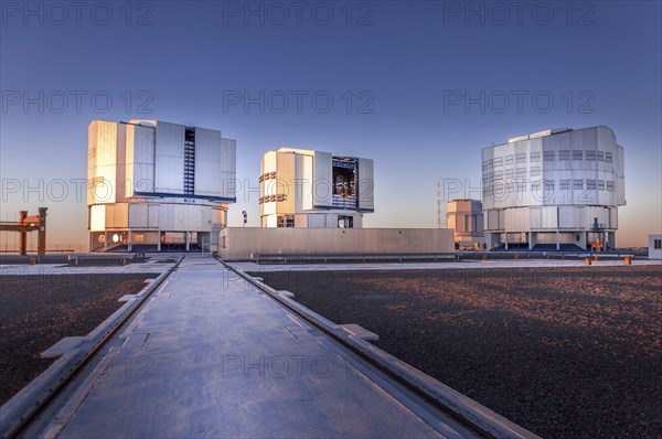 CERRO PARANAL, ATACAMA DESERT, CHILE, OCT. 5, 2010: The VLT, Very Large Telescope complex at the
