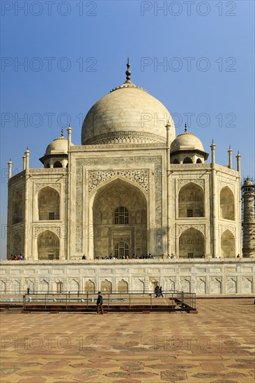 The Taj Mahal in Agra, India is the most visited landmark in India