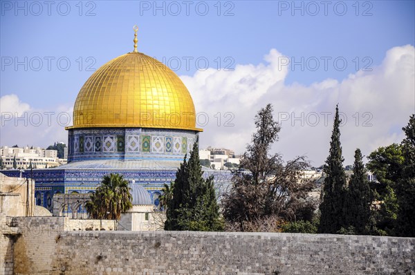 The Dome of the Rock with its golden cupola