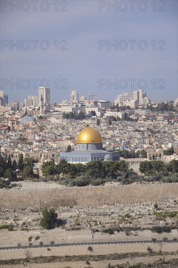 Dome of the Rock, view from the Mount of Olives