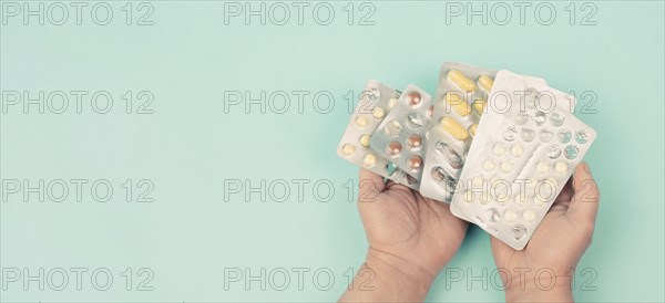 Medicine pill, addiction to supplements and overdosis, drug prescription, pharmacy tablets, health
