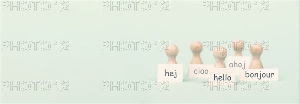 European languages, word hello in different language spoken in Europe, concept of multilingual