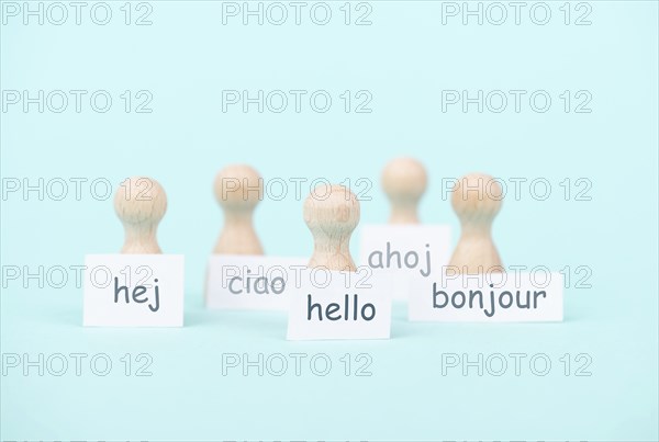 European languages, word hello in different language spoken in Europe, concept of multilingual