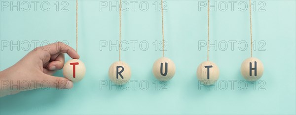 Truth, disinformation and propaganda, facts and fake news, conspiracy theory concept, media and