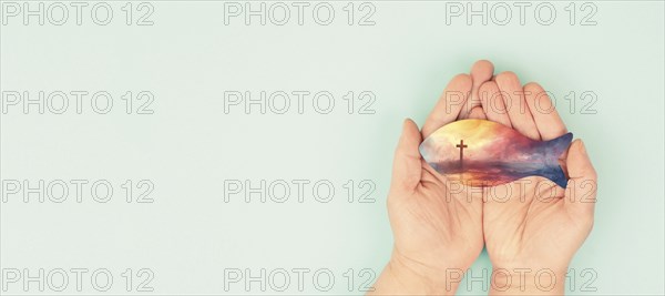 Confirmation, communion and baptism, fish, religious cross, Pentecost, Holy Spirit, Jesus Christ,