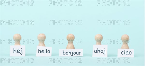 European languages, word hello in different language spoken in Europe, concept of multilingual