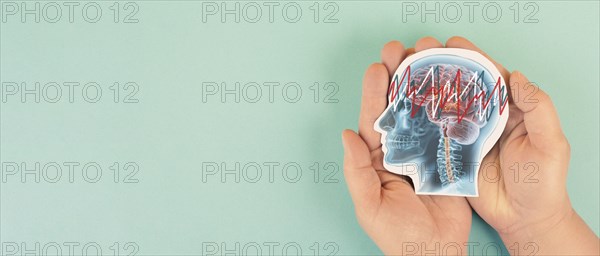 Epilepsy, brain with seizure, EEG, electrical activity of mind, alzheimer awareness, dementia
