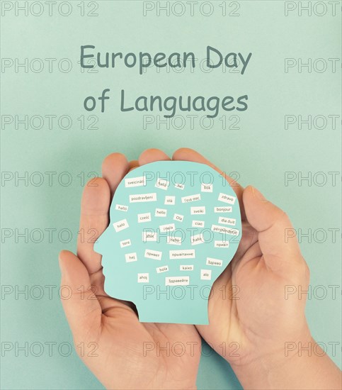 European languages, word hello in different language spoken in Europe, concept of multilingual