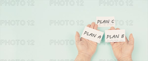 Different plan a or b option, taking opportunity, making a decision, planning for future, business