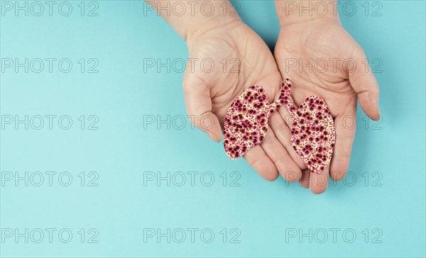Lung with cancer cells, long covid virus, tuberculosis disease, no tobacco day, organ donation, air