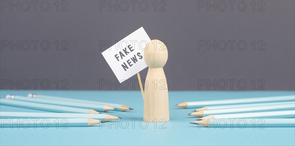 Fake News in progress, facts and propaganda, conspiracy theory concept, media and manipulation,