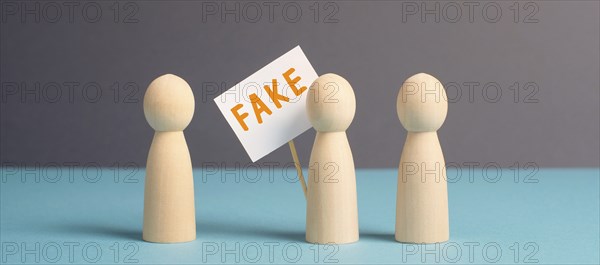Fake News in progress, facts and propaganda, conspiracy theory concept, media and manipulation,