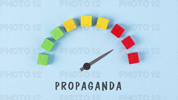 Propaganda in progress, facts and fake news, conspiracy theory concept, media and manipulation,