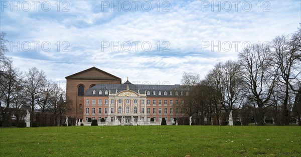 Electoral palace with garden in the roman city of Trier, connected to the constantin basilica,
