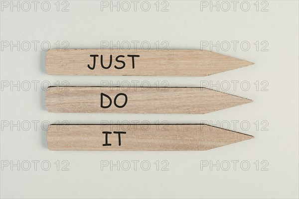 Just do it, coaching concept, motivation and education, time to start, encourage someone,