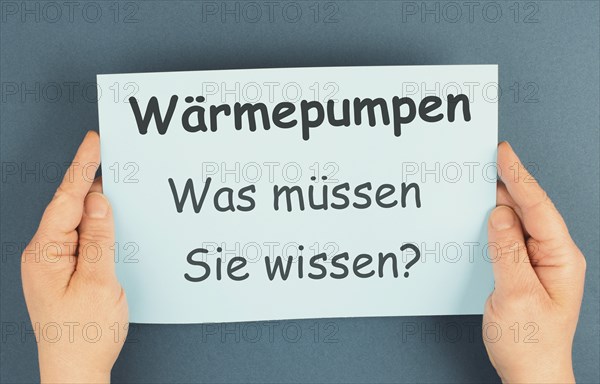 Heat pumps, what you need to know, german language, new building energy act, climate protection